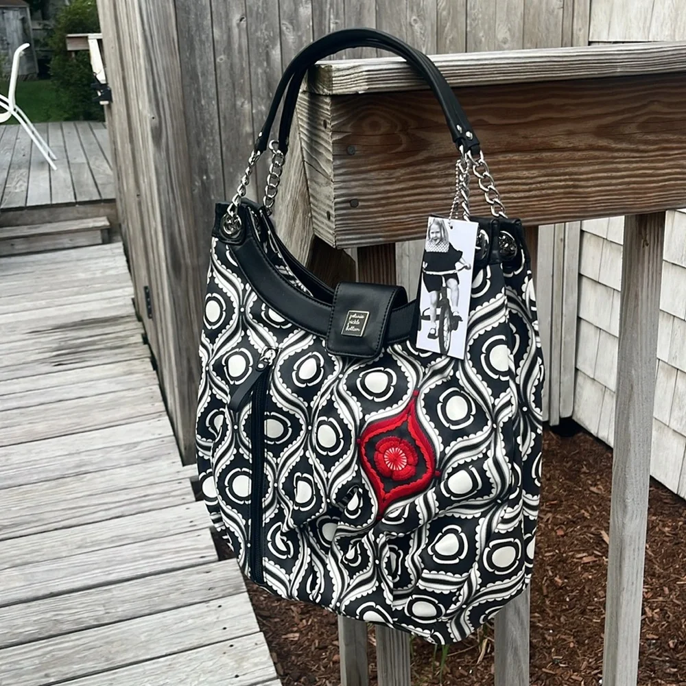 Petunia Pickle Bottom Evening in Islington Hideaway Hobo Diaper Bag,NWT